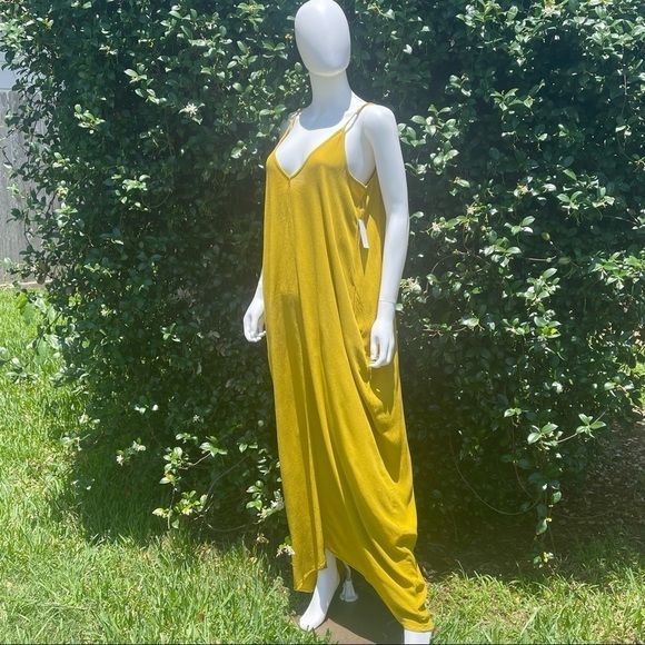 💋NWT Love Stitch Boho Flowing Gauze Maxi Slip Dress - Picture 5 of 8